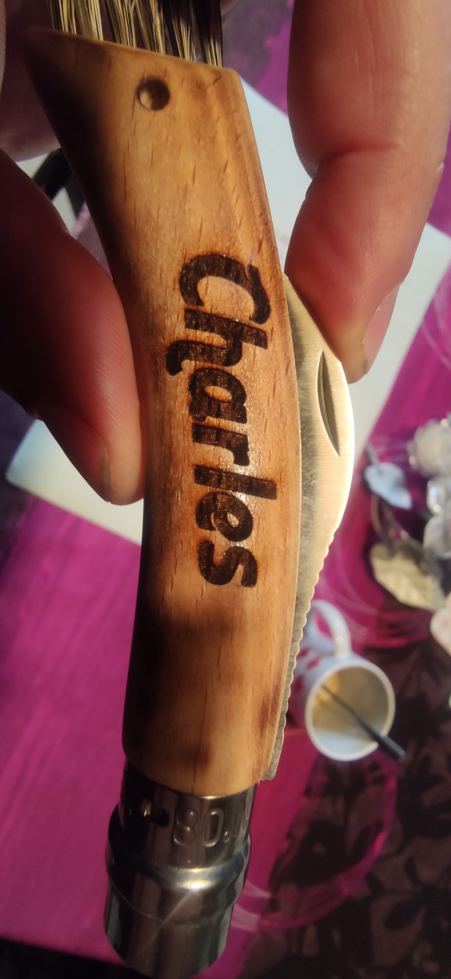 opinel custom champignon