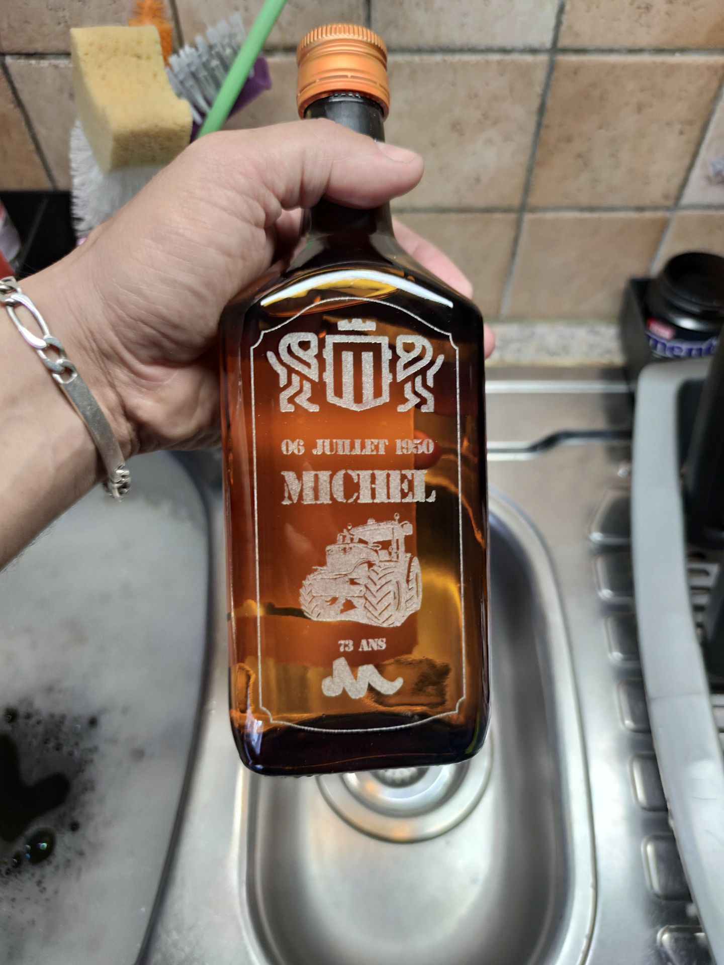 bouteille gravé