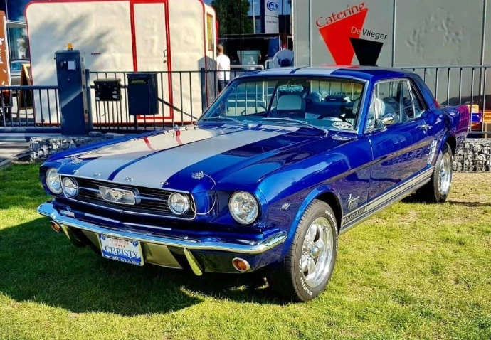 Photo d'une mustang utilisée comme modèle pour personnalisation